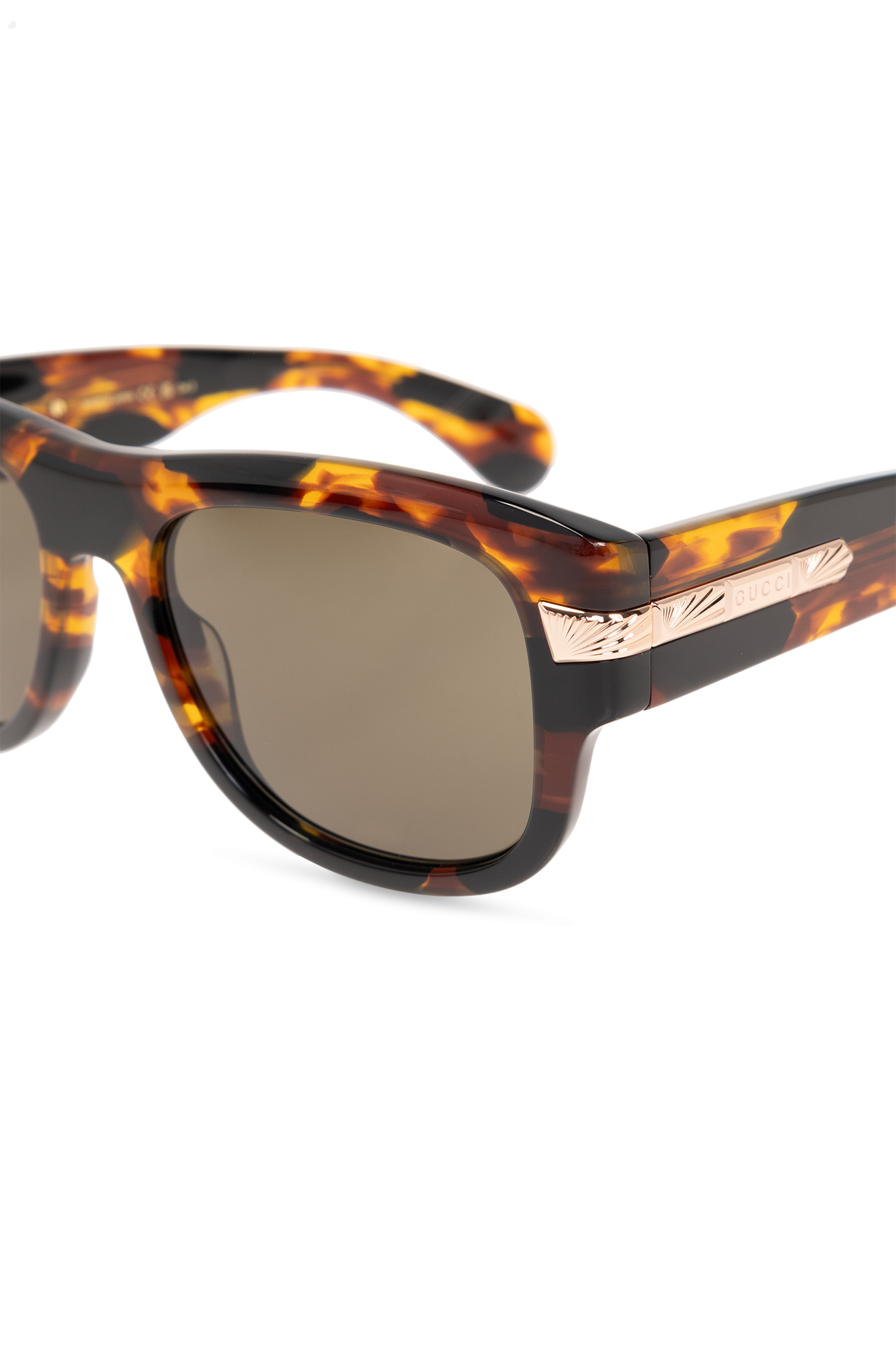 【美品】GUCCI vintage sunglasses 筆記体ロゴ クリア Gucci Grey Mother of Pearl GG Logo with Crystals Sunglasses